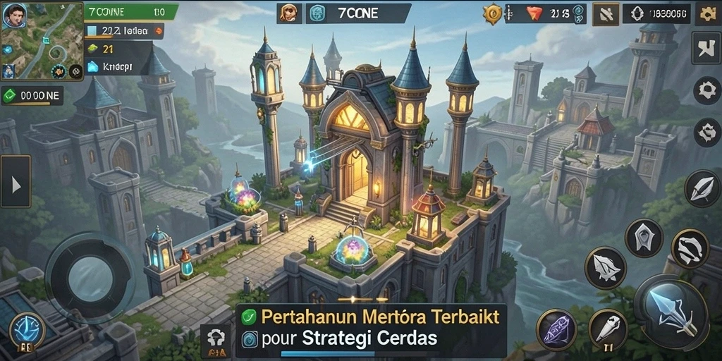 Tampilan menarik dari gameplay Tower Defense yang menegangkan.