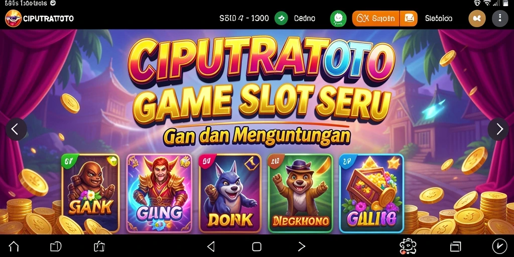 Tampilan visual permainan slot CIPUTRATOTO yang menarik dan menawan.
