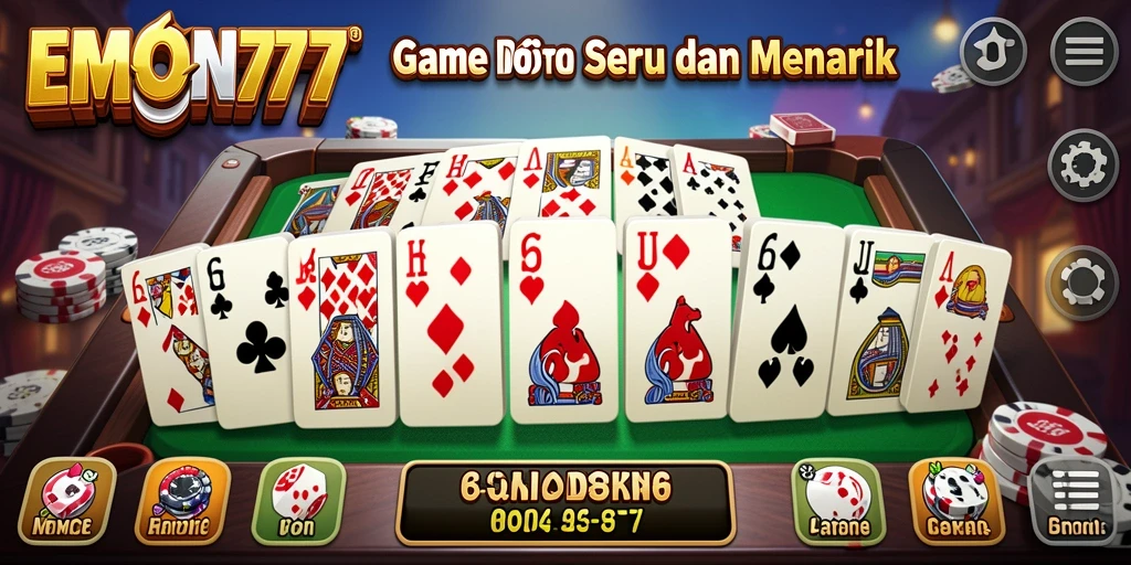 Tampilan gameplay seru di EMON777 dengan pemain bersaing.