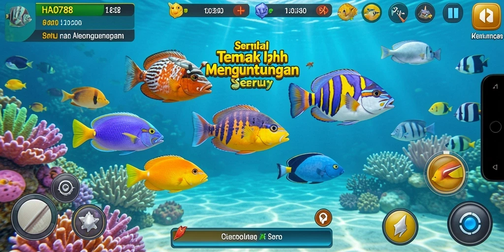 Screenshot dari gameplay seru Tembak Ikan di HAO788.