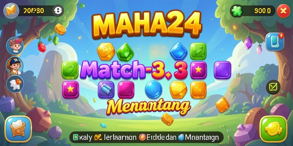 Gameplay seru dengan tantangan Match-3 yang menarik.