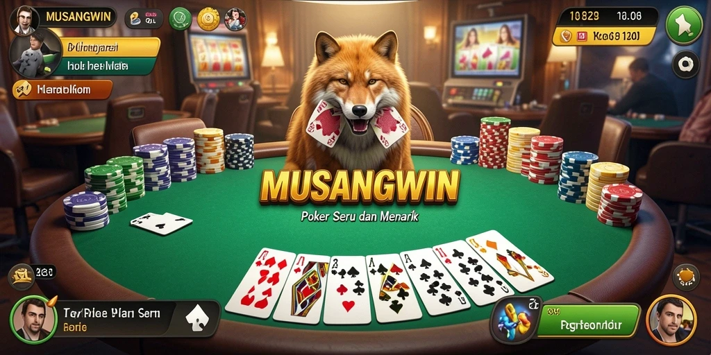 Tampilan gameplay seru dalam MUSANGWIN yang menggugah adrenalin.