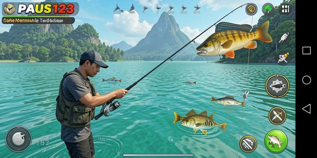 Tampilan gameplay PAUS123 dengan pengalaman memancing seru dan menarik.