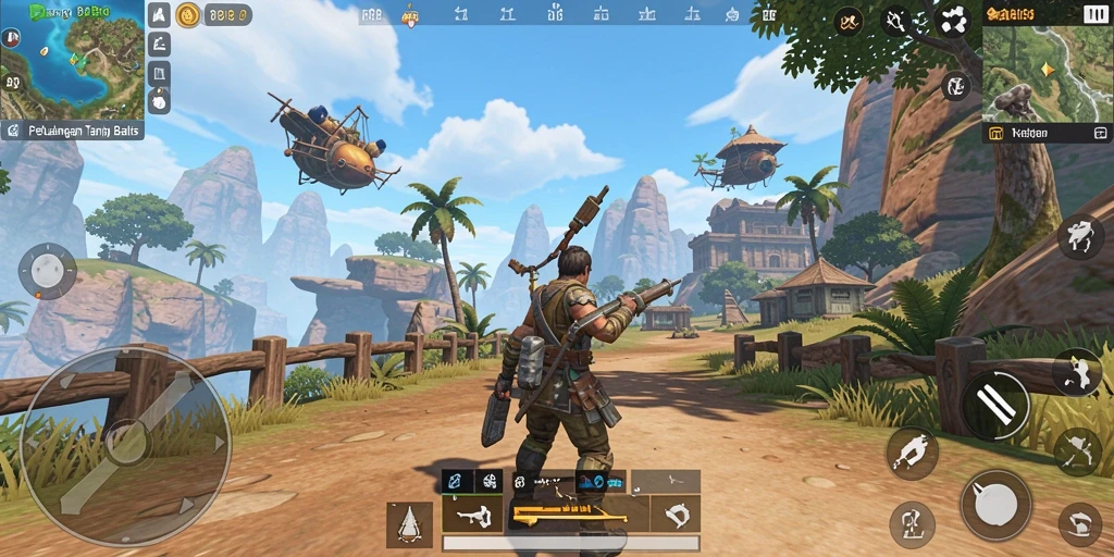 Gameplay RP8 menampilkan eksplorasi dunia terbuka yang menakjubkan.