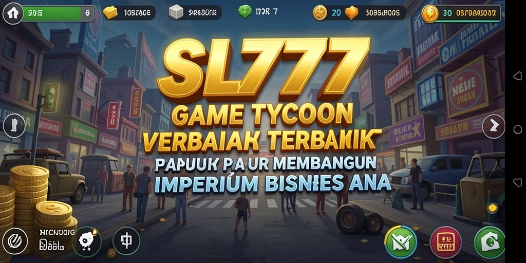 Screenshot utama SL777 menampilkan gameplay Tycoon yang menegangkan dan mendebarkan.