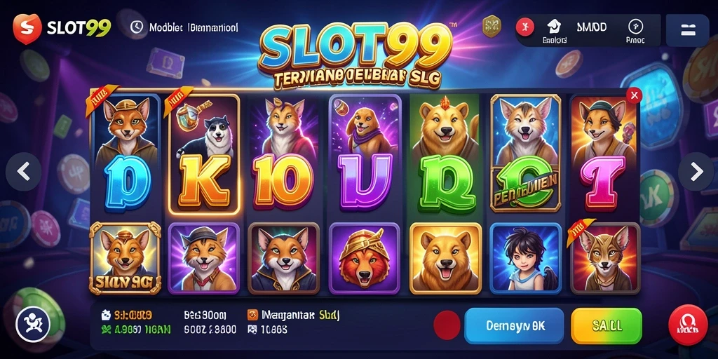 Menampilkan gameplay SLOT99 yang seru dan interaktif.