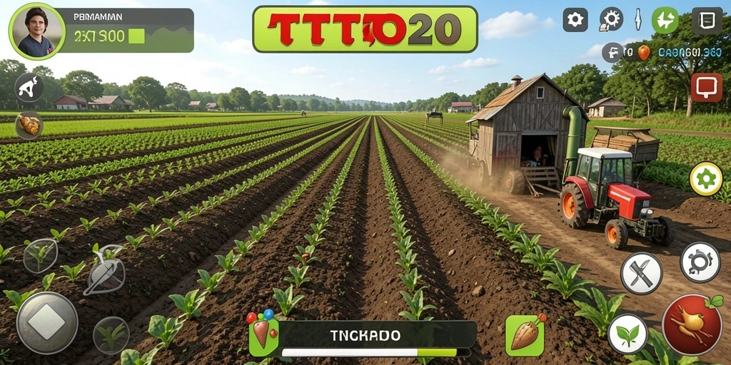 Tampilan gameplay menarik dari TOTO20 dengan suasana pertanian.
