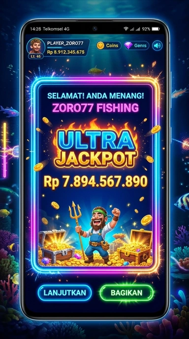 Screenshot tampilan utama aplikasi zoro77 yang memudahkan navigasi.